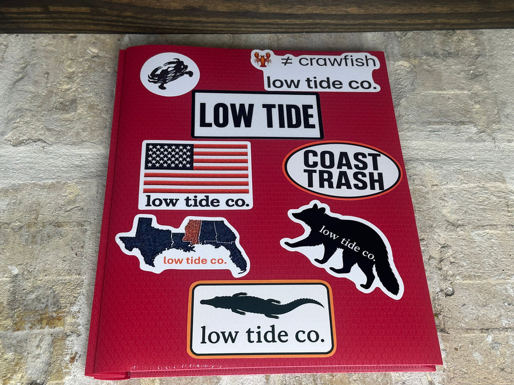 Low Tide Crab — Navy Sticker